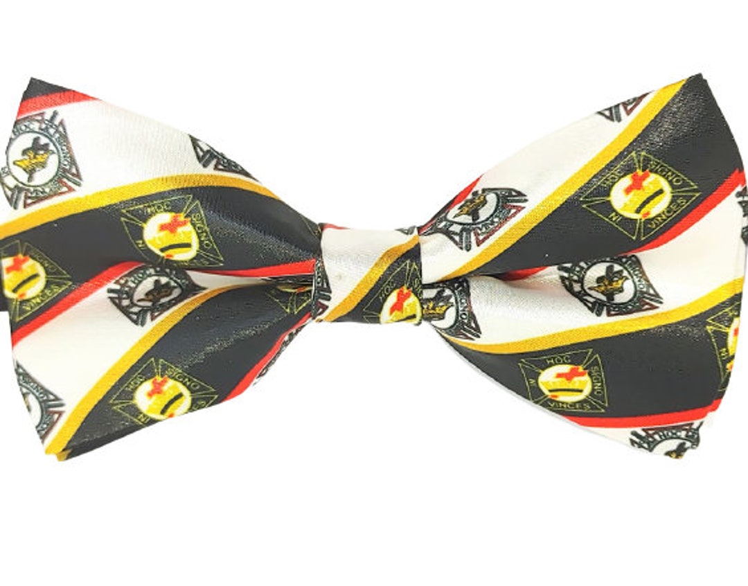 New Black Knights Templar Masonic Tie - Super Quality KT Regalia Necktie For Masons