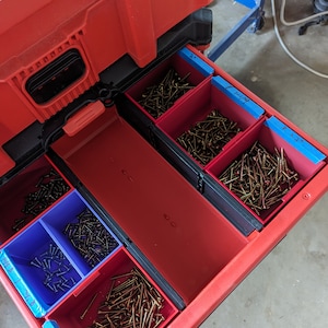 Milwaukee Packout Drawer Inserts: Small Parts Organizer Bins