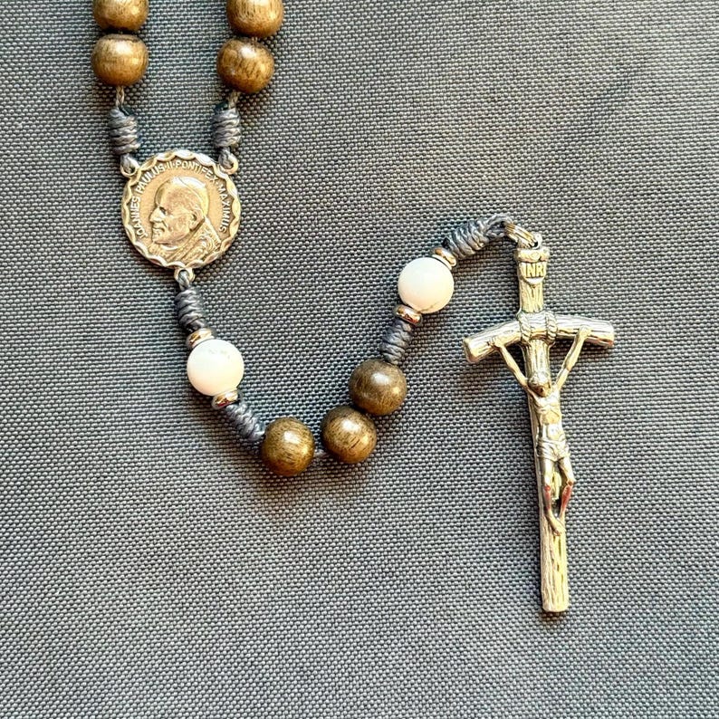 St. Pope John Paul II Rosary - Etsy