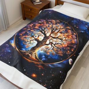 Baum des Lebens - Samtdecke - Baum des Lebens und Universums - Keltisch