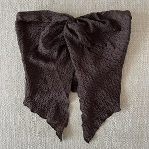 Front Twist Textured Tube Top, Chocolate Brown