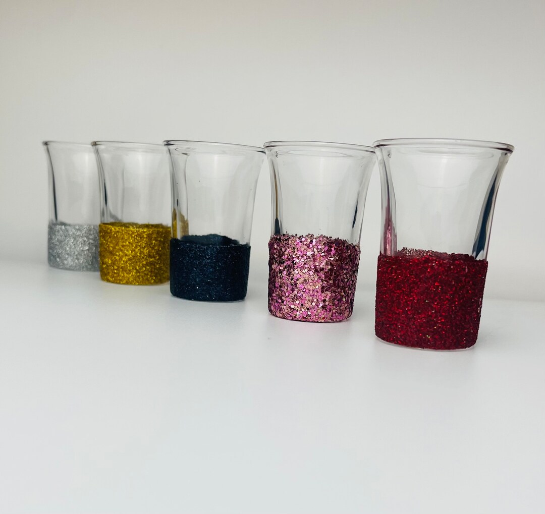 Glitter Shot Glass Etsy