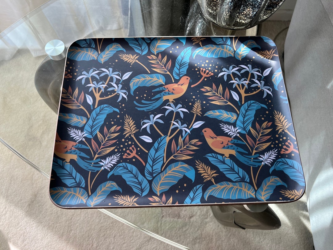 Large Wooden Rectangular Tray (Forest)