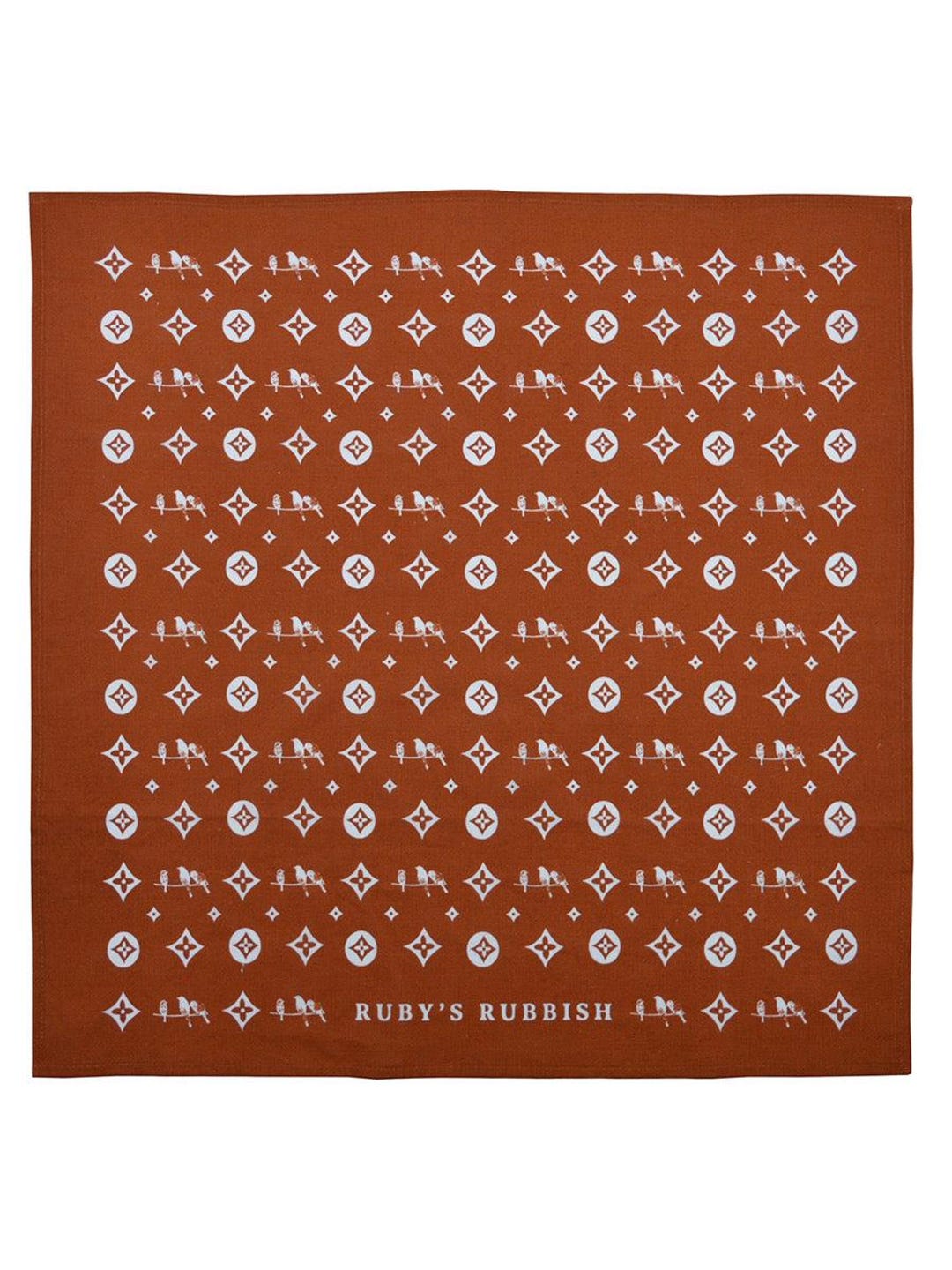 Ruby Bird 001 | Rust Bandana | Ruby's Rubbish - Etsy