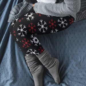 Christmas knit leggings deals