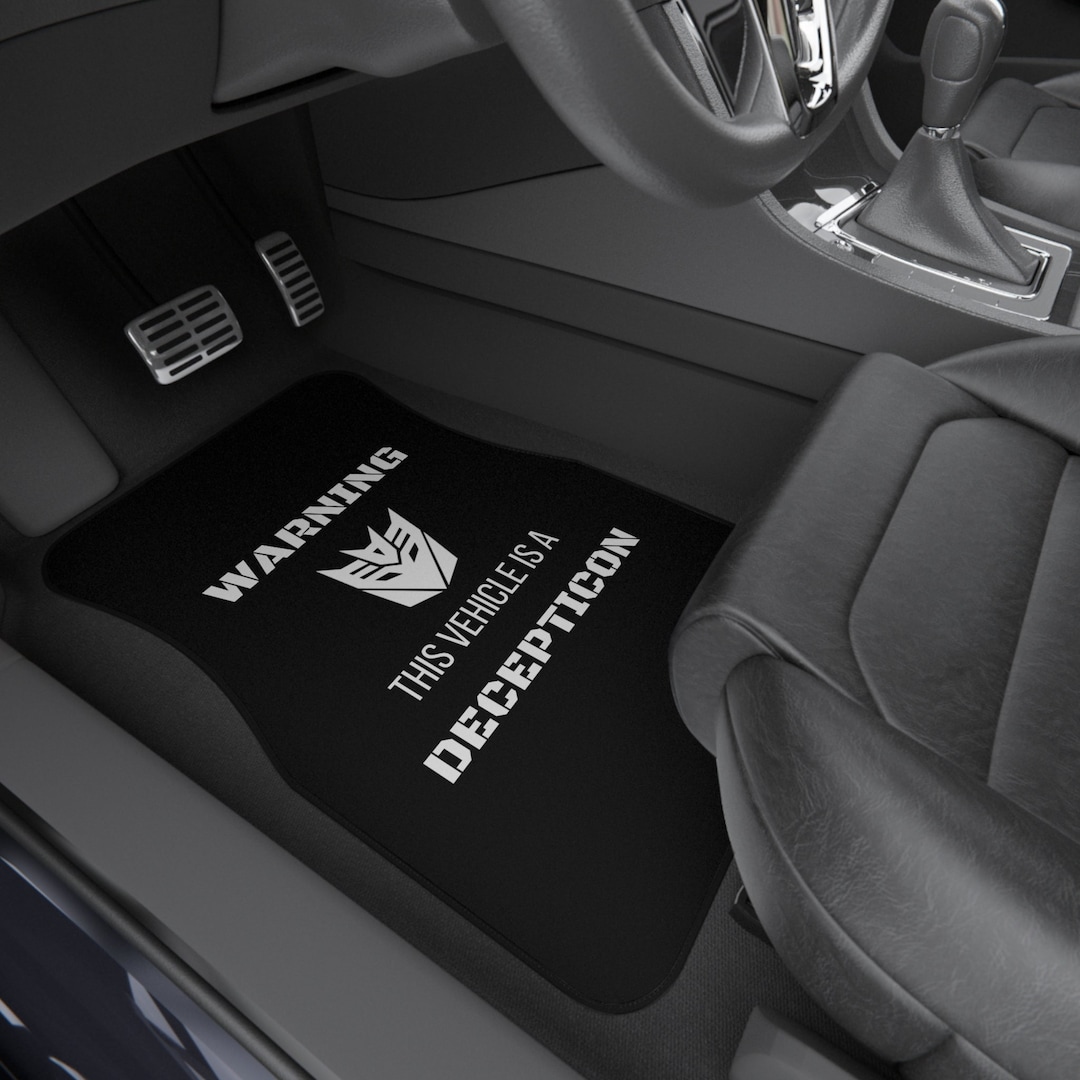 Decepticon Car Mats Car Accessories Transformers Inspired Etsy