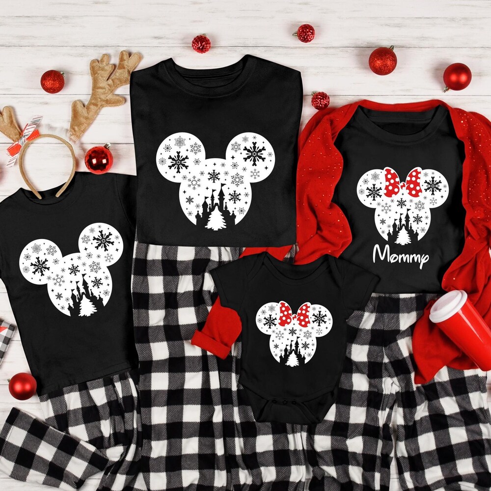 Disney Tshirt,Disney Christmas Tshirt,Christmas Tshirt,Disney Family Tee,Family Custom Tshirt,Custom Christmas Tshirt,Disney Character Tee Shirttrend