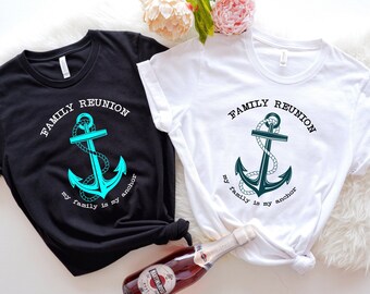 Family Reunion Anchor T-Shirt: Custom Group Vacation Tee