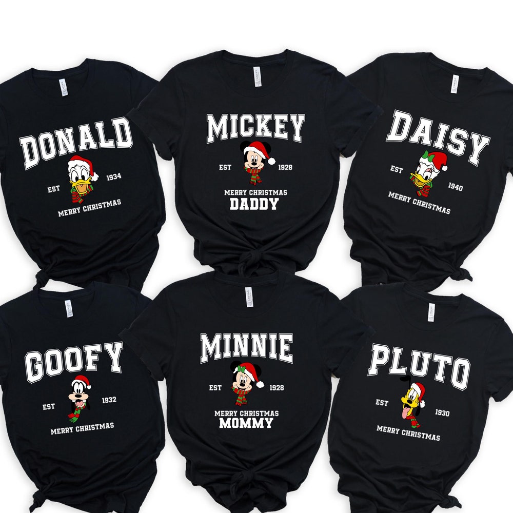 Disney Character Christmas Tshirt,Disney Character Tshirt,Custom Disney Character Tshirt,Disneyland Tshirt,Custom Tshirt,Disney Family Tee Shirttrend