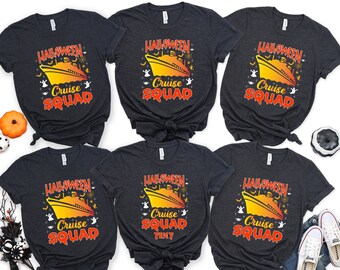 Halloween Cruise Squad T-Shirt: Custom Family Vacation Tee