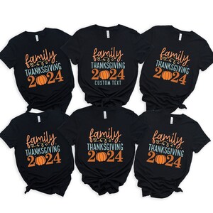 Custom Family Thanksgiving 2024 Shirt: Pumpkin Fall T-Shirt