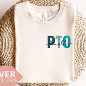 Personalized PTO Shirt, Custom PTO T-shirt, Teacher Appreciation gift, Parent Teacher Organization Tshirt, PTO T shirt, Pto Crew Squad Tee,