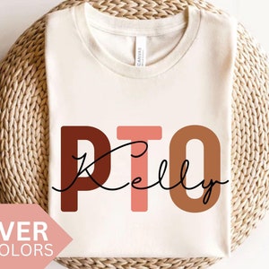 Personalized PTO Shirt, Custom PTO T-shirt, Teacher Appreciation gift, Parent Teacher Organization Tshirt, PTO T shirt, Pto Crew Squad Tee,