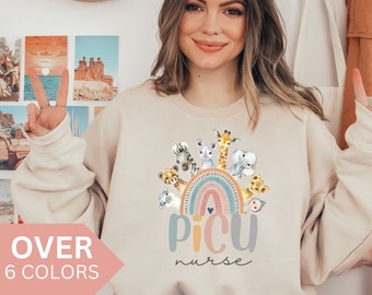 PICU Verpleegster Sweatshirt, PICU Verpleegster Shirt, PICU Verpleegkundige Gift, Verpleegkundige Waardering Gift, Pediatrische Intensive Care Unit, Picu Crewneck, Trui