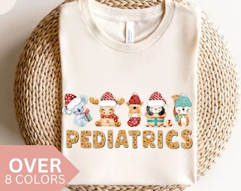 Chemise pédiatrique, t-shirt de Noël pédiatrique, t-shirt des fêtes PEDS, t-shirt infirmière pédiatrique, t-shirt infirmière mignon pédiatre, cadeau infirmière pédiatrique, cadeau EDS