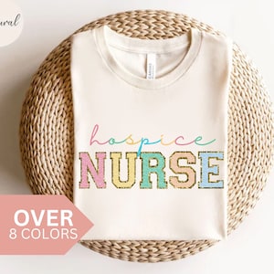 Hospice Nurse Shirt, Hospice Registered Nurse Tshirt, Hospice Care T-shirt, Nurse Appreciation Gift, Hospice Nurse Pastel T-shirt, Cute Tee