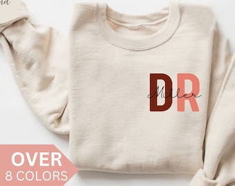 Personalized Doctor Sweatshirt, Custom  Doctor Shirt,  Doctor Gift, Doctor Appreciation Gift, MD Shirt, MD Gift, Doctor Crewneck with Name