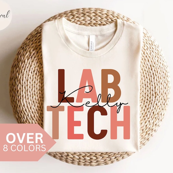 Personalized Lab Tech Shirt, Custom Lab Technician T-shirt, Lab Tech Gift, Nurse Appreciation Gift, Laboratory Technician Tshit, Medical Lab
