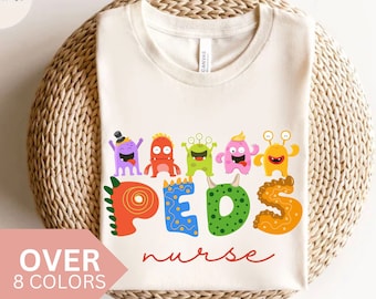 Pediatric Nurse Shirt, Funny PEDS T-shirt, PEDS Nurse T shirt, Peds Nurse Tshirt, Cute Peds Nurse Tee, Pediatric Nurse Gift, Peds Animals