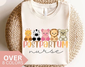 Postpartale Krankenschwester Shirt, Mutter Baby Krankenschwester T-shirt, NICU Krankenschwester Geschenk, Postpartum RN Tshirt, Baby Krankenschwester T-Shirt, Ob Krankenschwester Shirt, L & D Krankenschwester tee