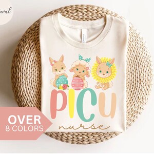PICU Nurse Easter Shirt, PICU Pediatric Nurse T-shirt, PICU Nurse Gift, Nurse Appreciation Gift, Pediatric Intensive Care Unit Nurse Tee