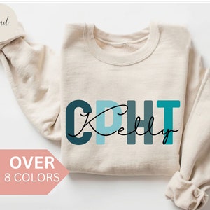 Personalized CPHT Sweatshirt, Custom CPhT Shirt, Certified Pharmacy Technician Crewneck, Nurse Appreciation Gift, Pharmacy Tech Sweater