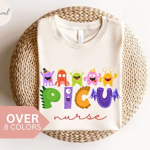 PICU Nurse Shirt, PICU Pediatric Nurse T-shirt, PICU Nurse Gift, Nurse Appreciation Gift, Cute Pediatric Intensive Care Unit Nurse Tee
