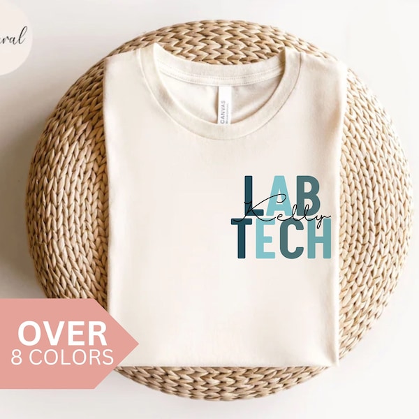 Personalized Lab Tech Shirt, Custom Lab Technician T-shirt, Lab Tech Gift, Nurse Appreciation Gift, Laboratory Technician Tshit, Medical Lab