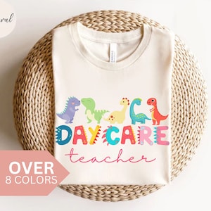 Daycare Teacher Shirt, Daycare Teacher Dinosaurs T-shirt, Daycare Teacher Gift, Daycare Teacher Tshirt, Cute Animals Daycare Teacher T shirt