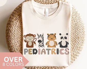Pediatrics Shirt, Pediatrics Animal T-shirt, PEDS T shirt, Peds Nurse Tshirt, Cute Peds Nurse Tee, Pediatric Nurse Gift, PEDS Gifts