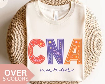 CNA Nurse Shirt, CNA Nurse T-shirt, CNA Nurse Gift, Nurse Appreciation T shirt, Certified Nursing Assistants Tshirt, Cna Nurse Doodle Tee