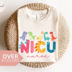 NICU Nurse Shirt, NICU Nurse Animal T-shirt, NICU Nurse Gift, Nurse Appreciation Gift, Neonatal Intensive Care Unit, Nicu Nurse Dinosaur Tee