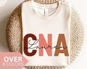 Personalized CNA Nurse Shirt, Custom CNA Nurse T-shirt, CNA Nurse Gift, Nurse Appreciation Gift, Certified Nursing Assistant Tshirt, Tshirt
