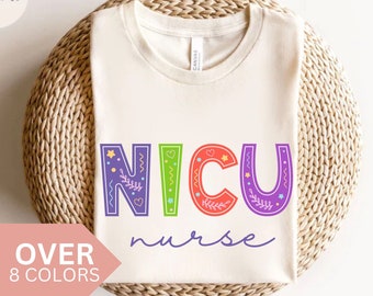 NICU Nurse Shirt, NICU Nurse Doodle T-shirt, NICU Nurse Gift, Nurse Appreciation Gift, Neonatal Intensive Care Unit Tshirt, Nicu Nurse Tee