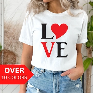 Love Shirt for Valentine&#39;s Day, Red Love Shirt, Matching Love Shirts for Couples, Group Love Valentines Shirts, Love Heart Shirt, Love Tee