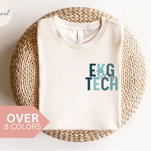 Personalized EKG Tech Tech Shirt, Custom EKG Technician T-shirt, EKG Tech Gift, Nurse Appreciation Gift,Electrocardiograph Technician Tshirt