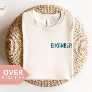 Personlig ingenjörsskjorta, anpassad ingenjörs-T-shirt, ingenjörspresent, gåva för uppskattning av ingenjör, ingenjörs-T-shirt, examenströja för ingenjör