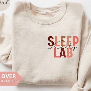 Felpa personalizzata per laboratorio del sonno, maglietta personalizzata per tecnico di laboratorio del sonno, regalo per tecnico del sonno, regalo di ringraziamento per infermiere, tecnico polisonnografo