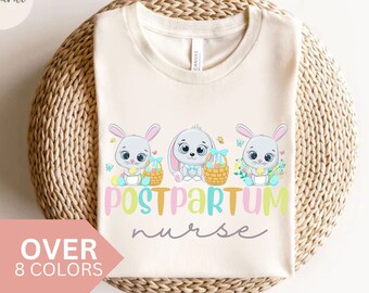 Postpartale Krankenschwester Shirt, Mutter Baby Krankenschwester T-shirt, NICU Krankenschwester Geschenk, Postpartum RN Tshirt, Baby Krankenschwester T-Shirt, Ob Krankenschwester Ostern, L & D Krankenschwester Tee