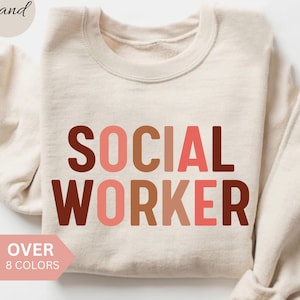 Sozialarbeiter Sweatshirt, Sozialarbeiter Shirt, Sozialarbeiter Geschenk, SchulSozialarbeiter Crewneck, Sozialarbeiter Wertschätzung Monat Geschenk