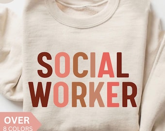 Sozialarbeiter Sweatshirt, Sozialarbeiter Shirt, Sozialarbeiter Geschenk, SchulSozialarbeiter Crewneck, Sozialarbeiter Wertschätzung Monat Geschenk