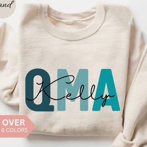Personalized QMA Nurse Sweatshirt, Custom QMA Shirt, Medical Aide Crewneck, Nurse Appreciation Gift, Qualified Medication Aide Sweater