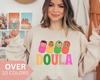 Doula Sweatshirt, Birth Doula Shirt, Labor and Delivery Nurse Crewneck, Postpartum Doula Appreciation Gift, Doula Sweater, Midwife Pullover