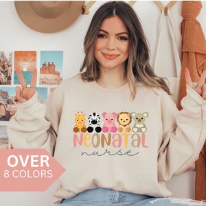 Neonatale verpleegkundige sweatshirt, NICU verpleegkundige shirt, kwekerij verpleegkundige trui, pasgeboren verpleegkundige crewneck, neonatale verpleegkundige gift, neonatale intensive care unit