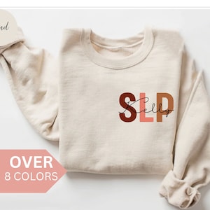 Personalized SLP Nurse Sweatshirt, Custom SLP Nurse Shirt, SLP Nurse Gift, Speech Language Pathologist Crewneck, Speech Therapist Sweater