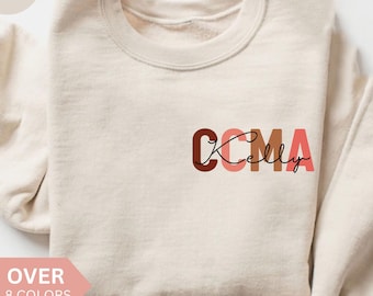 Personalized CCMA Nurse Sweatshirt, Custom CCMA Nurse Shirt, CCMA Nurse Gift, Nurse Appreciation Gift, Certified Clinical Medical Assistant
