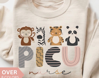 PICU Nurse Sweatshirt, PICU Pediatric Nurse Shirt, PICU Nurse Gift, Nurse Appreciation Gift, Pediatric Intensive Care Unit, Picu Crewneck
