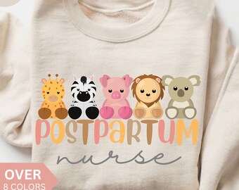 Postpartum Nurse Sweatshirt, Mother Baby Nurse Shirt, NICU Nurse Gift, Postpartum RN Crewneck, Baby Nurse Shirt, Ob Nurse Crewneck, PICU
