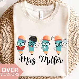 Personalized Teacher Shirt, Custom Teacher T-shirt, Teacher Appreciation Gift, Back To School Teacher T Shirt, Teacher Tshirt, Teacher Tee