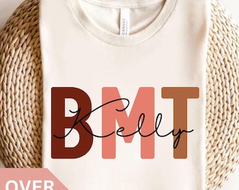 Personalisiertes BMT Krankenschwester-T-Shirt, kundenspezifisches BMT Krankenschwester-T-Shirt, BMT Krankenschwester-Geschenk, Krankenschwester-Anerkennungsgeschenk, Knochenmark Transplant-Krankenschwester-T-Stück, Bmt Tshirt